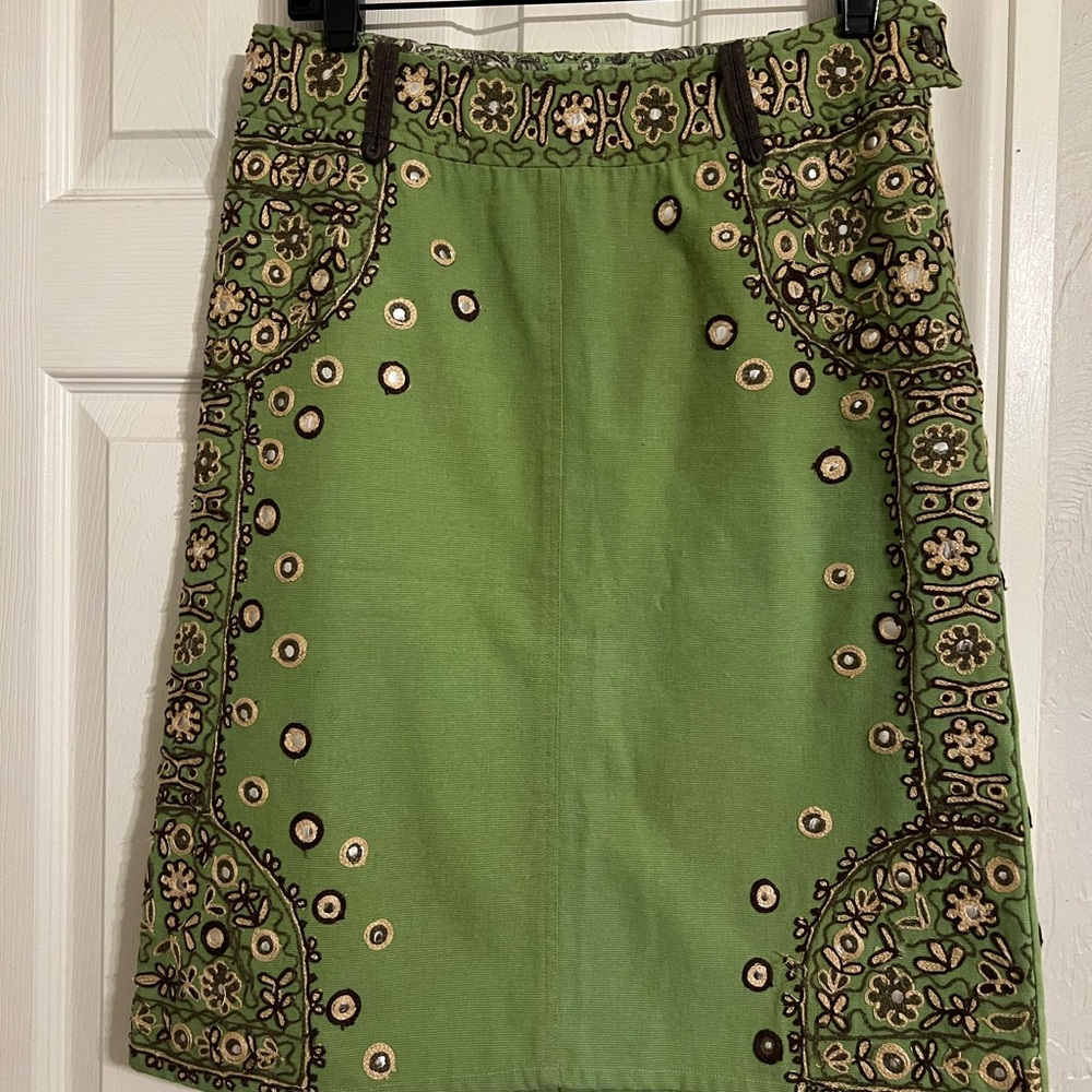 Plenty by Tracy Reese Floral Embroidered Skirt